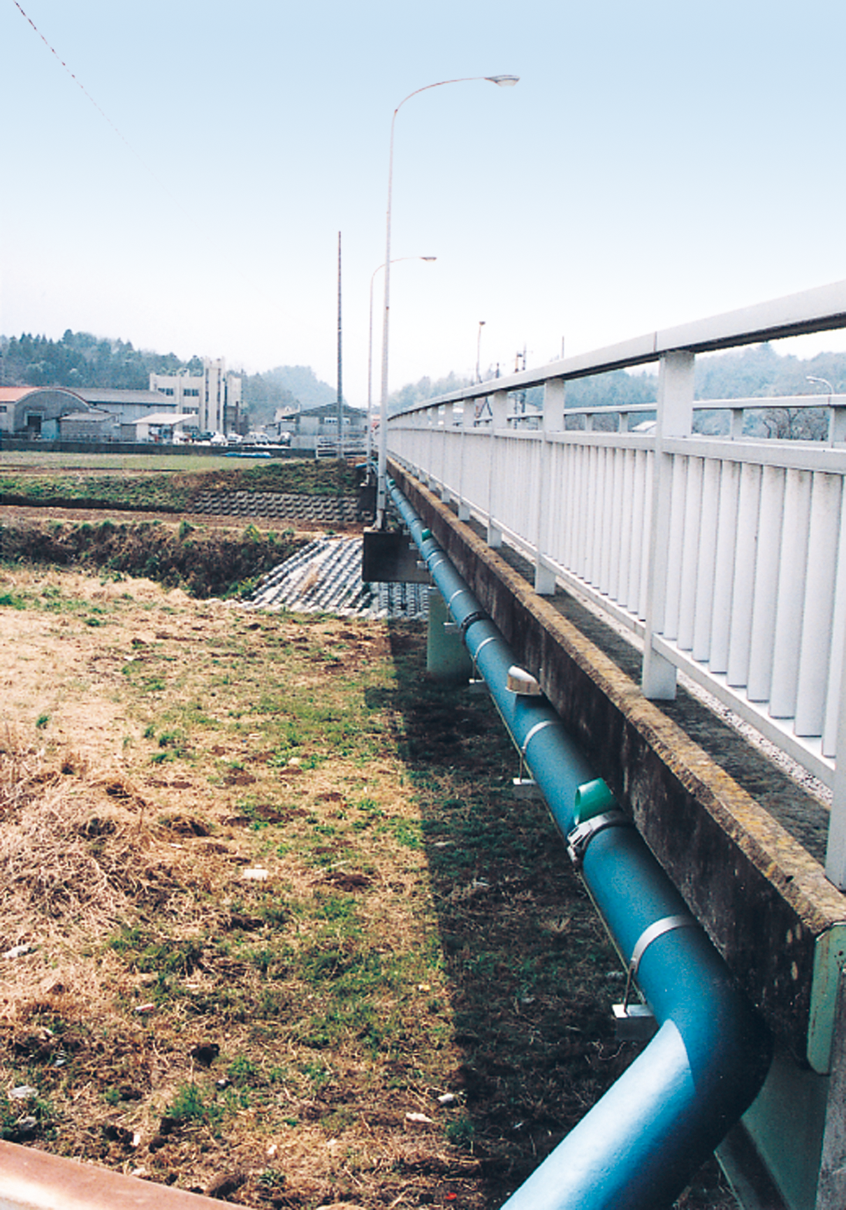 上水道橋/橋梁添架配管/プラスチックライニング鋼管